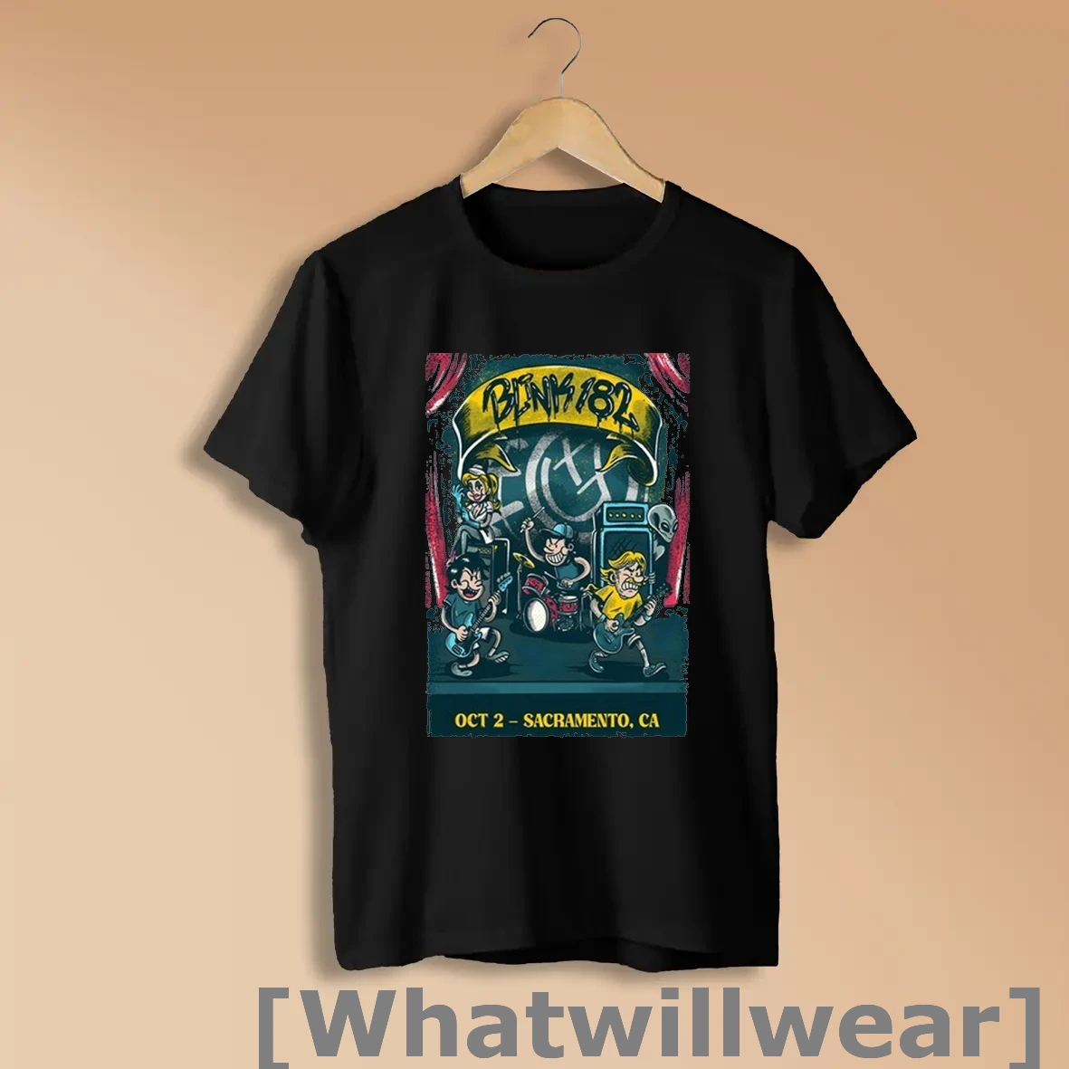 Official Blink 182 Aftershock Festival Sacramento Ca Event October 2 2025 Shirts