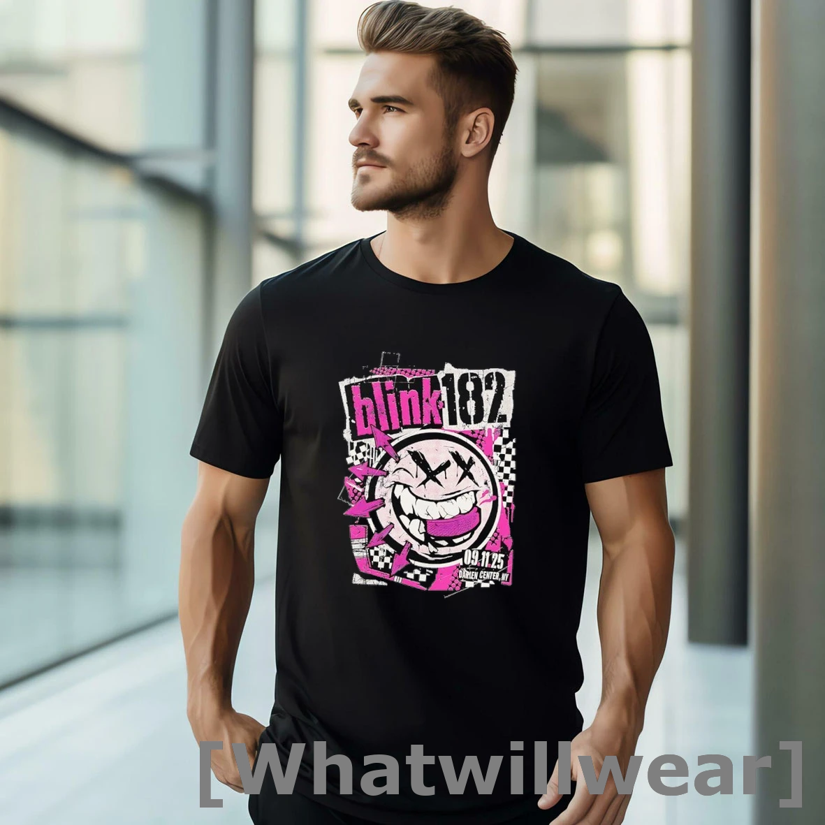 Official Blink 182 Darien Center New York 2025 Shirts