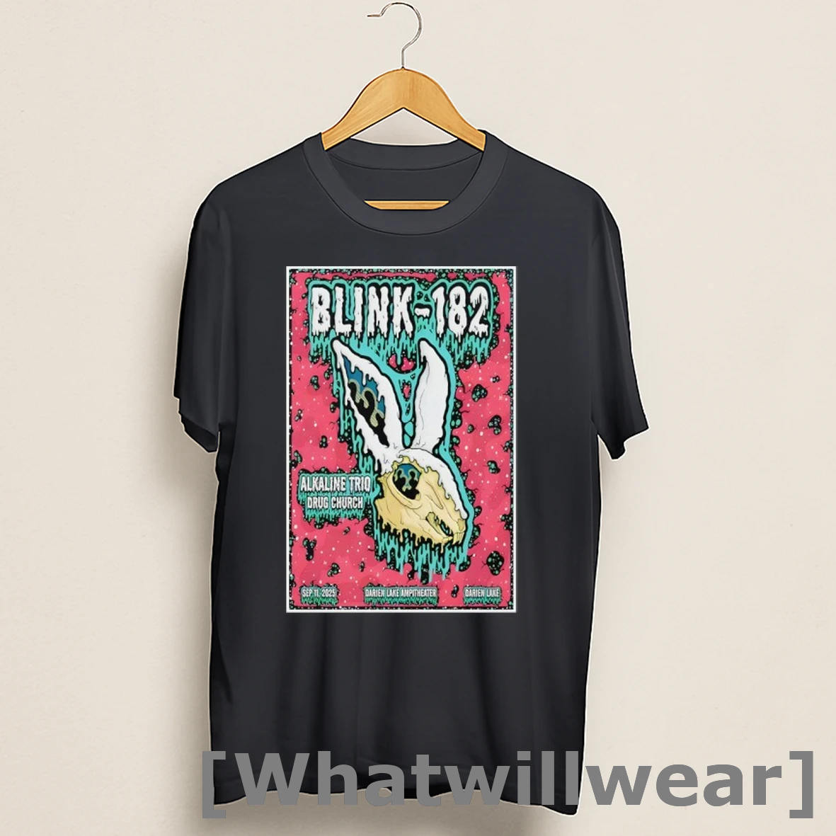 Official Blink 182 Fall Tour 2025 Darien Center Ny Shirts