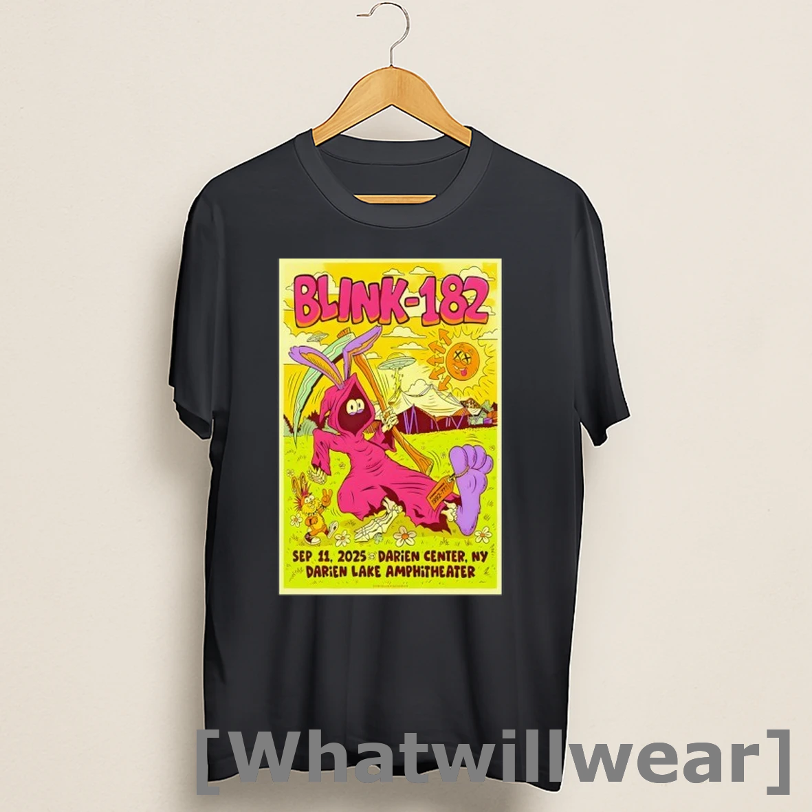 Official Blink 182 Fall Tour 2025 Darien Lake Amphitheater Shirts