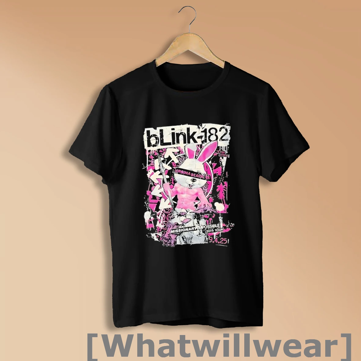 Official Blink 182 Virginia Beach Va 2025 T Shirt Sweatshirt