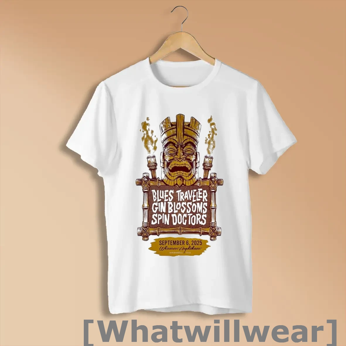 Official Blues Travelers Gin Blossoms Spin Doctors Braunfels September 6 Texas 2025 Shirts