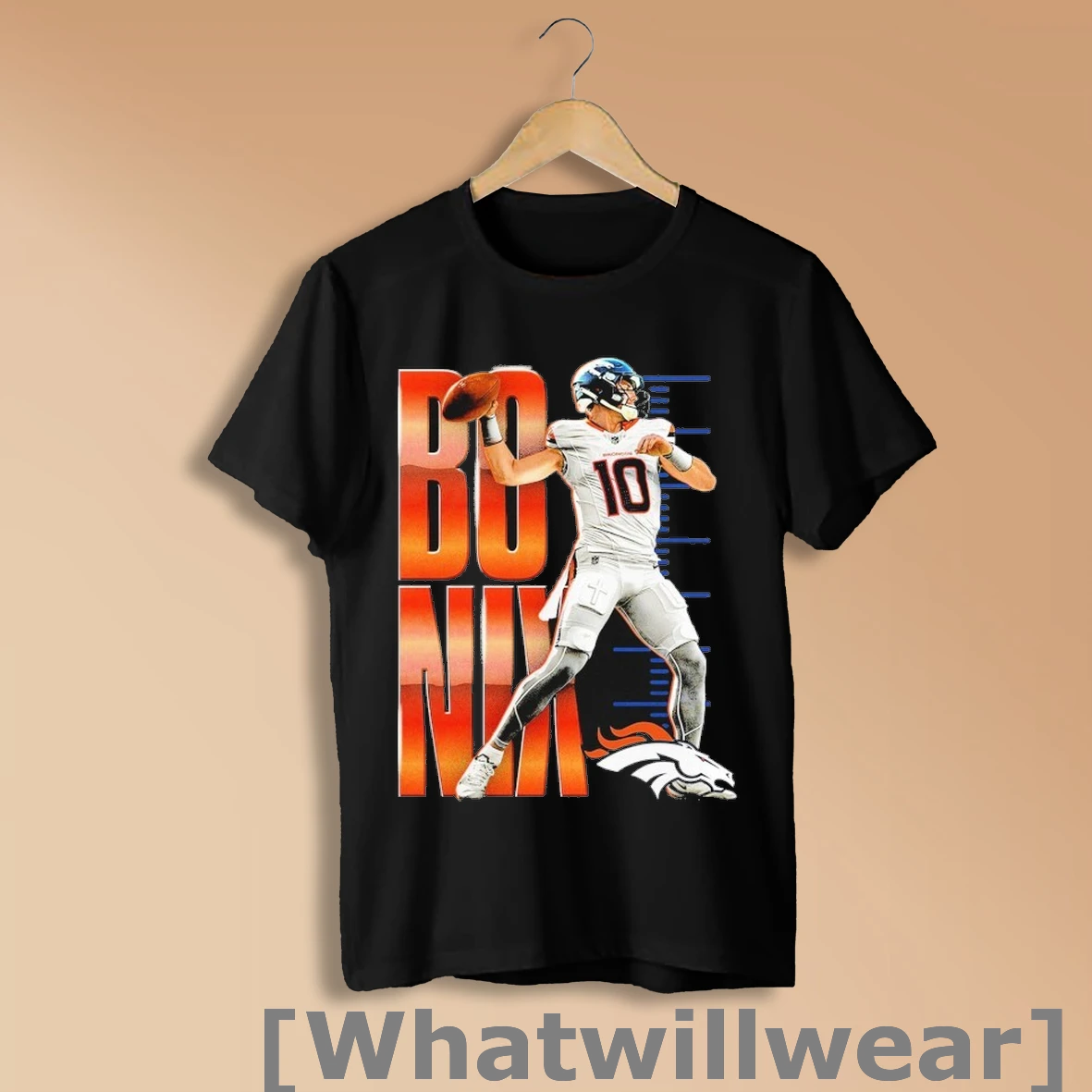 Official Bo Nix Denver Broncos Celebration Players T Shirts Shirt Shirt Sweatshirt