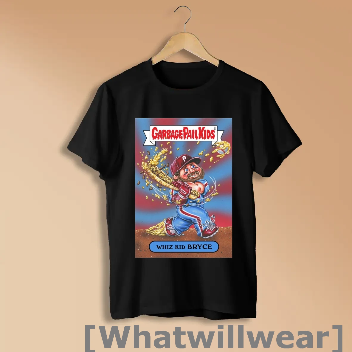 Official Bryce Harper Philadelphia Phillies Garbage Pail Kids Whiz Kid Bryce Parody Shirts