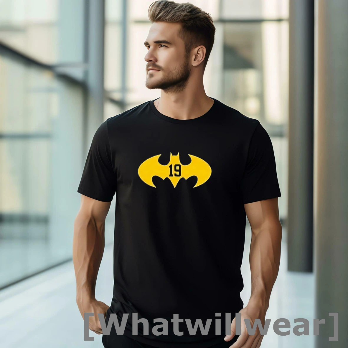 Official Bryce Underwood Michigan Wolverines Batman Logo Number 19 Tshirts Sweater