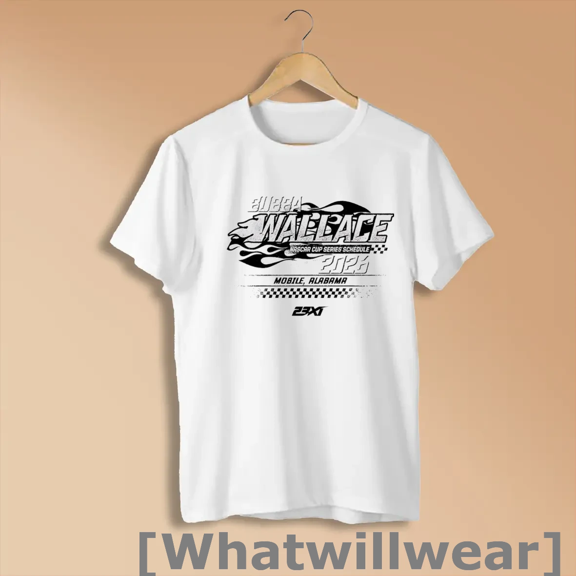 Official Bubba Wallace 23xi Racing 2026 Nascar Cup Series Tour Schedule 2 Sdied Shirts