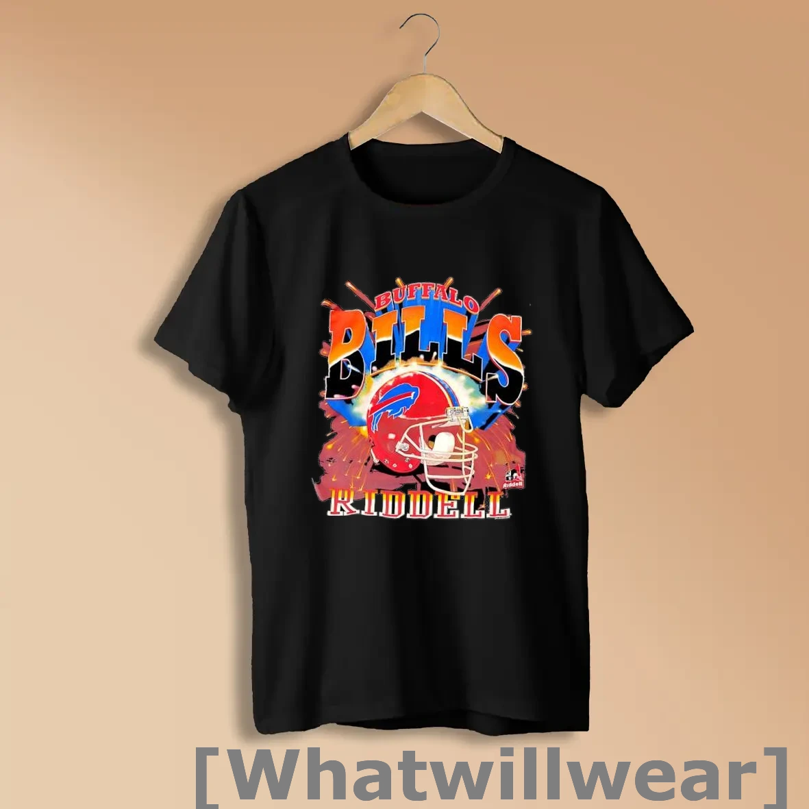Official Buffalo Bills 1990s Vintage Riddell Helmet Football Shirts
