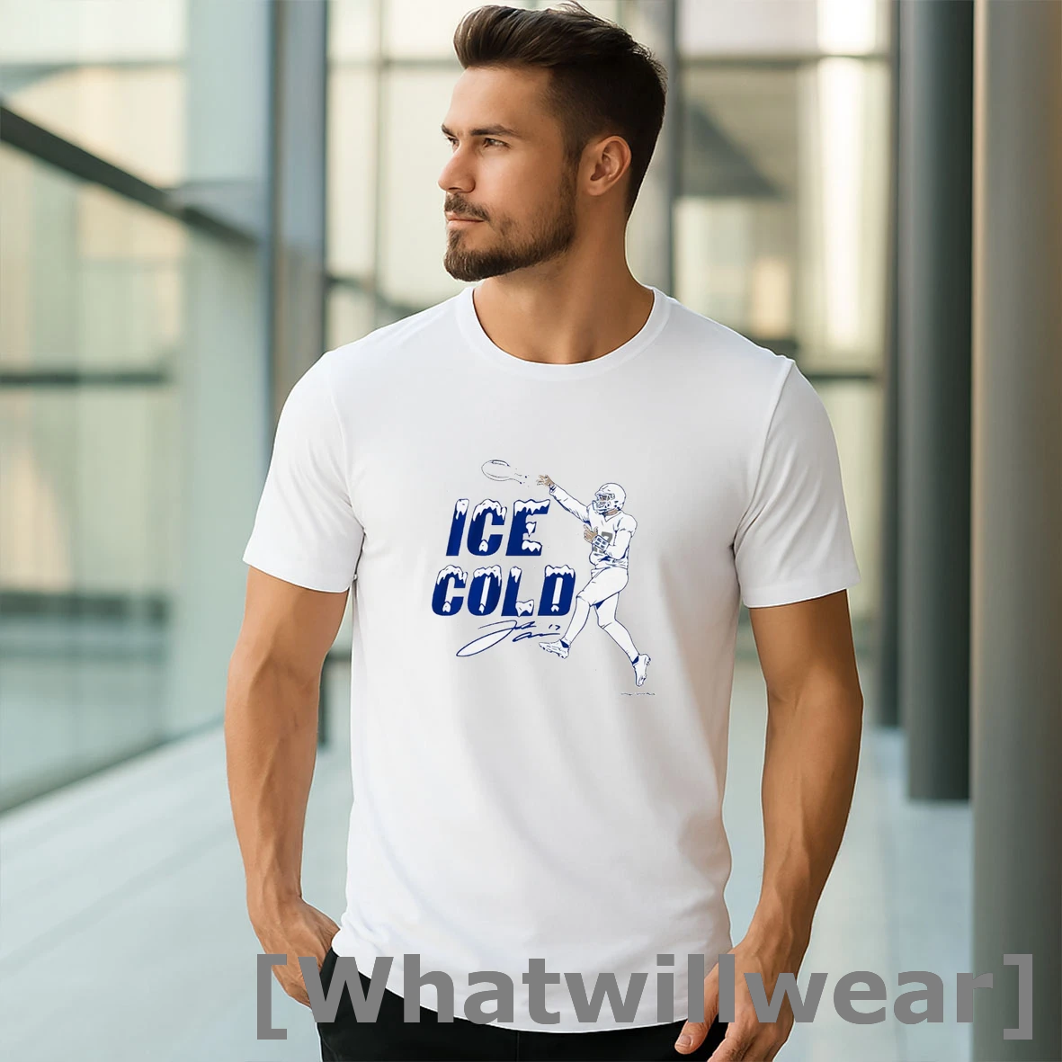 Official Buffalo Bills Josh Allen Ice Cold Signature Tshirts Sweater