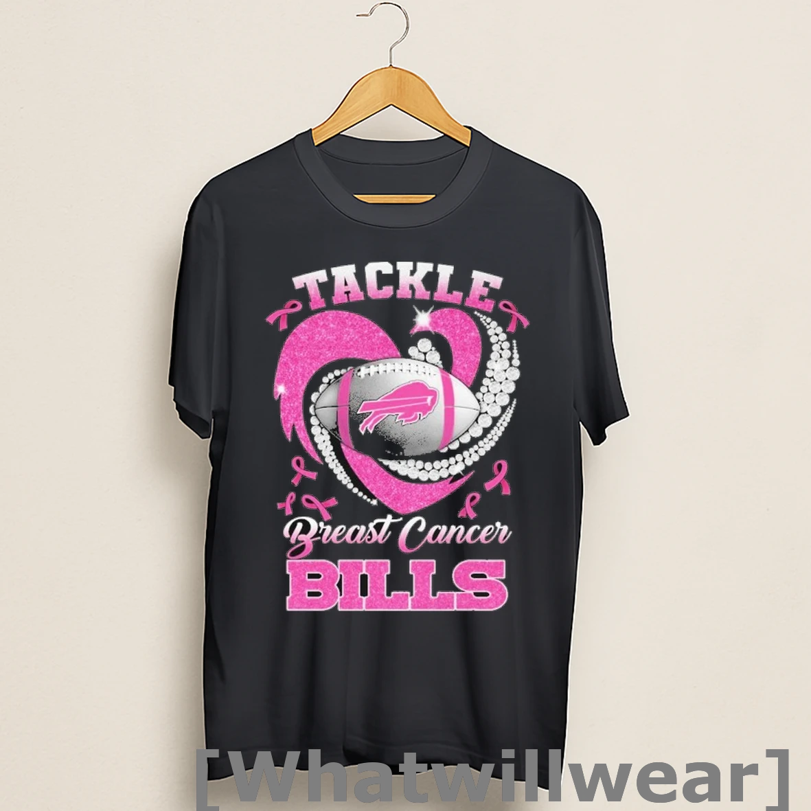 Official Buffalo Bills Tackle Breast Cancer Heartbeat Shirts