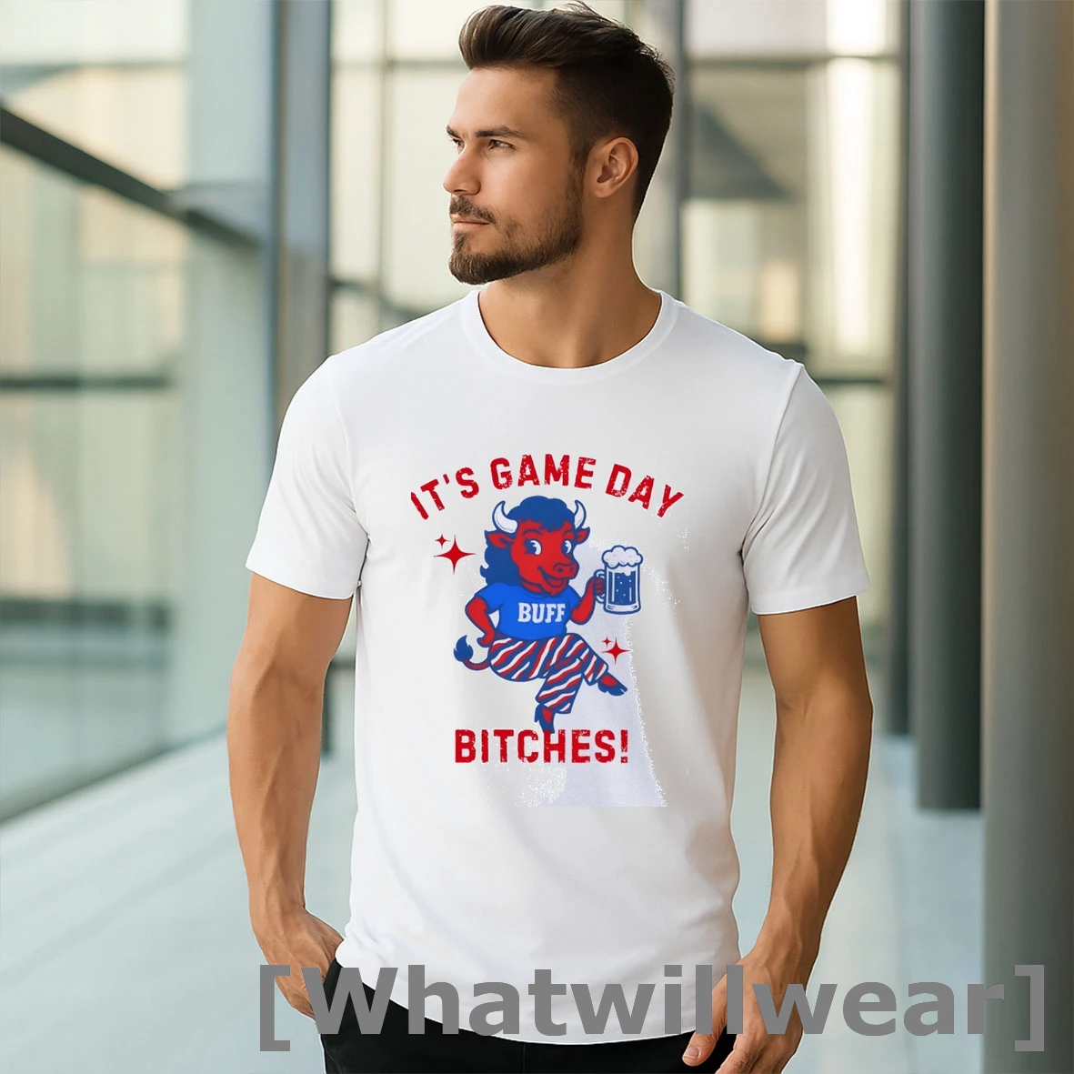 Official Buffalo Girly Buffalo Bills Its Game Day Bitches Nfl Football Classic Mens Tshirts Sweater