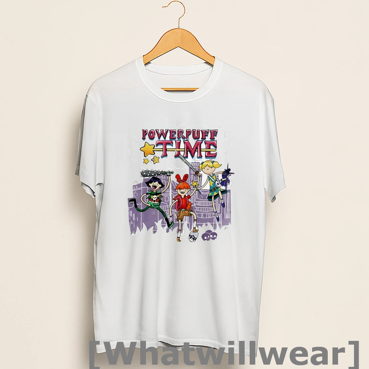 Official Buttercup Blossom And Bubbles X Adventure Time Powerpuff Time Shirts