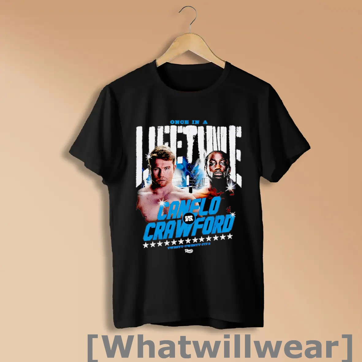 Official Canelo Vs Crawford Once In A Lifetime Event Shirts