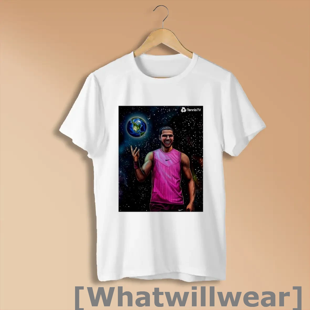 Official Carlos Alcaraz Us Open Tennis Champion Backon Top Of The World Shirts