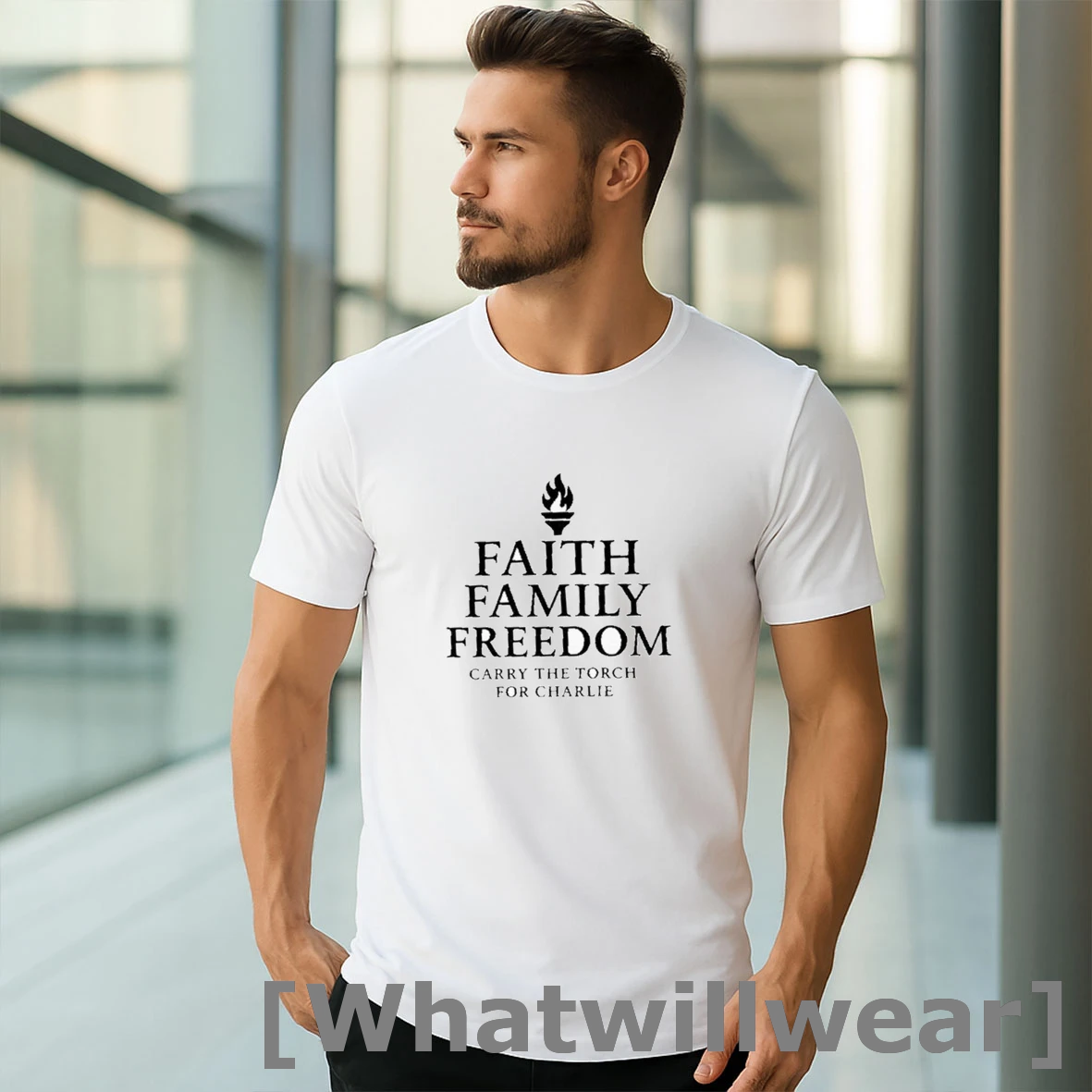 Official Carry The Torch For Charlie Faith Family Freedom Tshirts Sweater