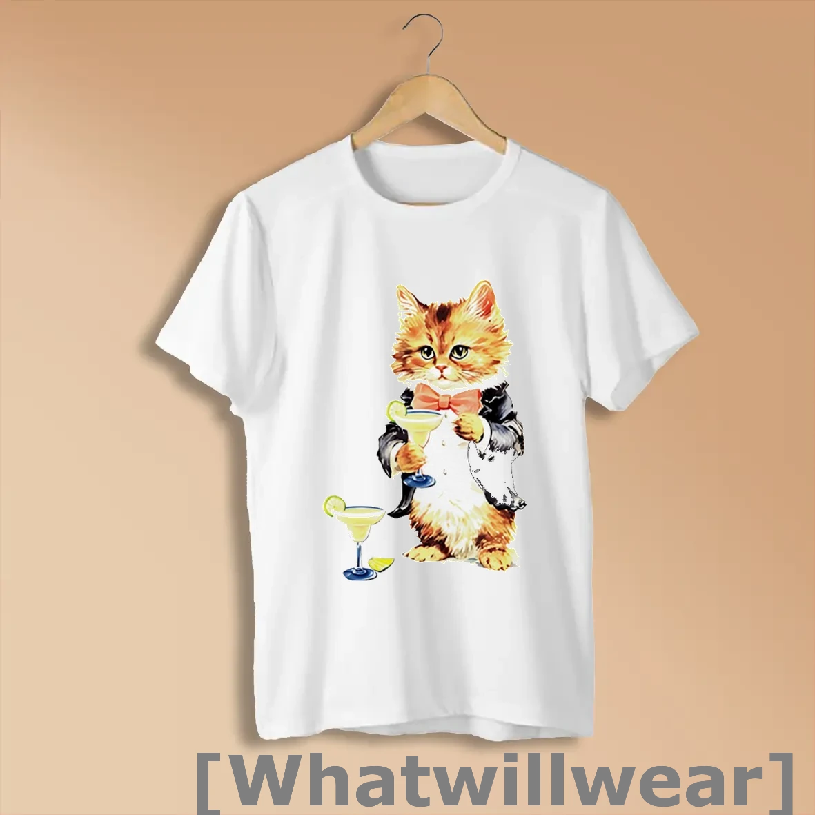 Official Cat With A Drink Margarita Shirts