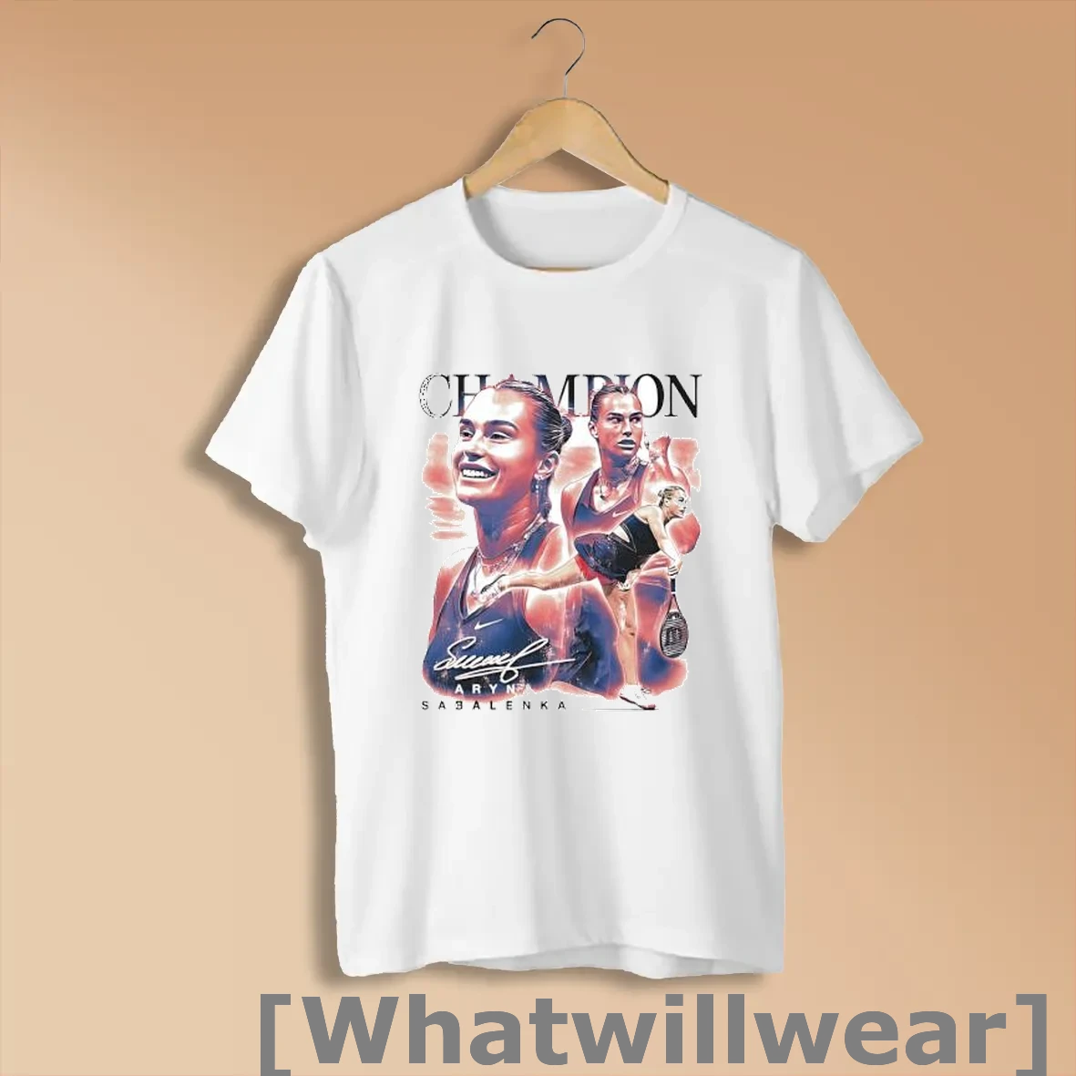 Official Champion Aryna Sabalenka Tennis Player Autograph Shirts
