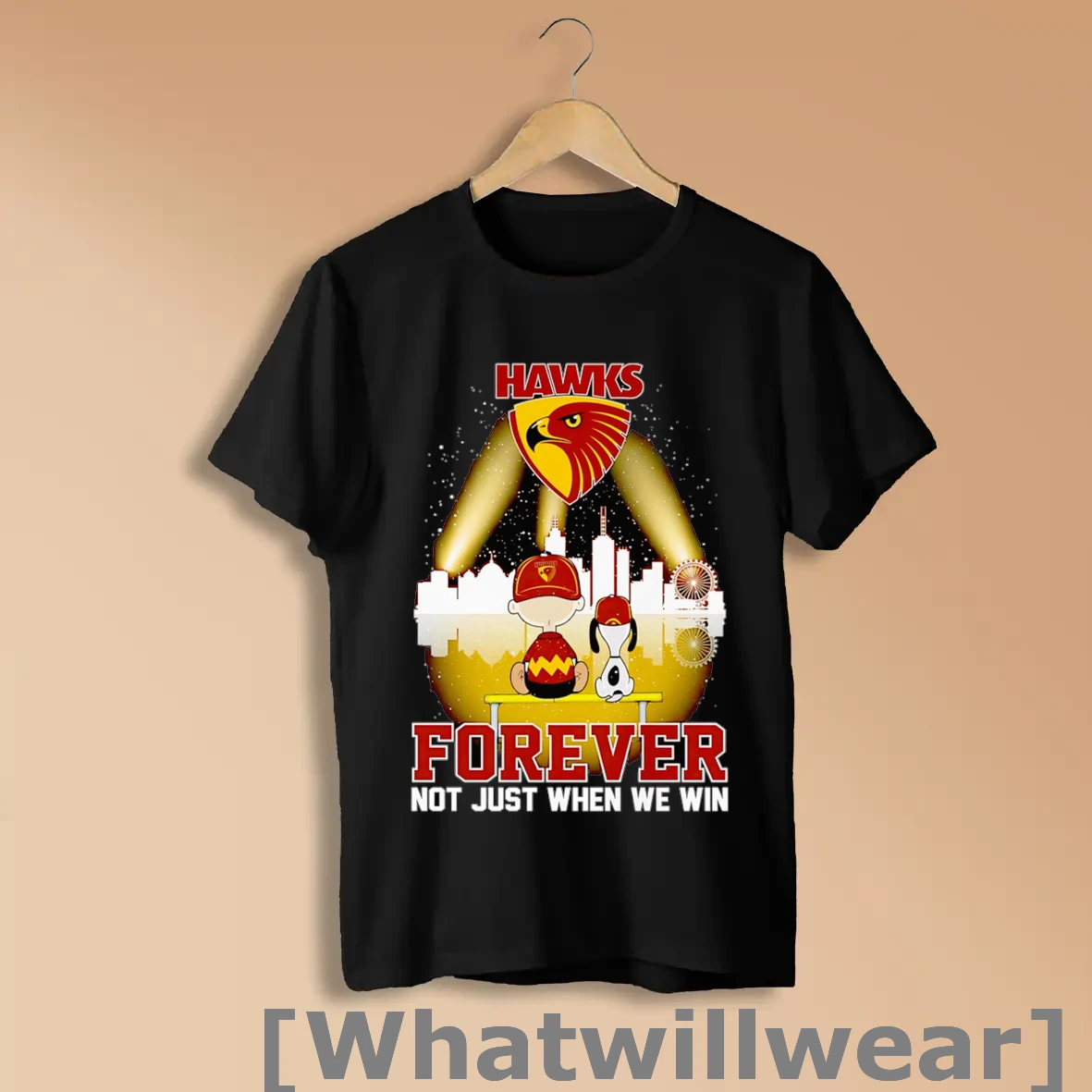 Official Charlie Brown And Snoopy Hawks Forever Not Just When We Win Shirts