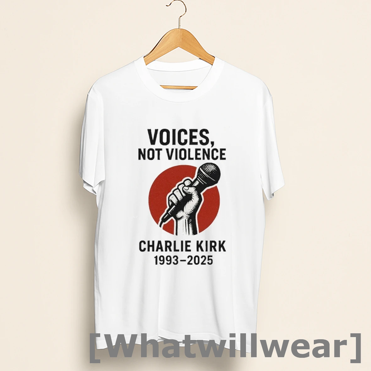 Official Charlie Kirk 1993 2025 Voices Not Violence Shirts