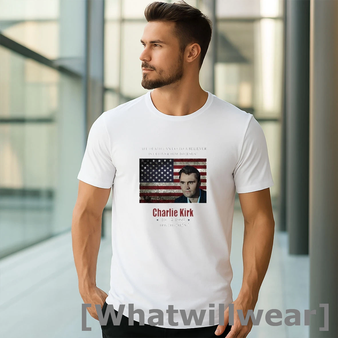 Official Charlie Kirk All Death Can Do To The Believer Is Deliver Him To Jesus Tshirts Sweater