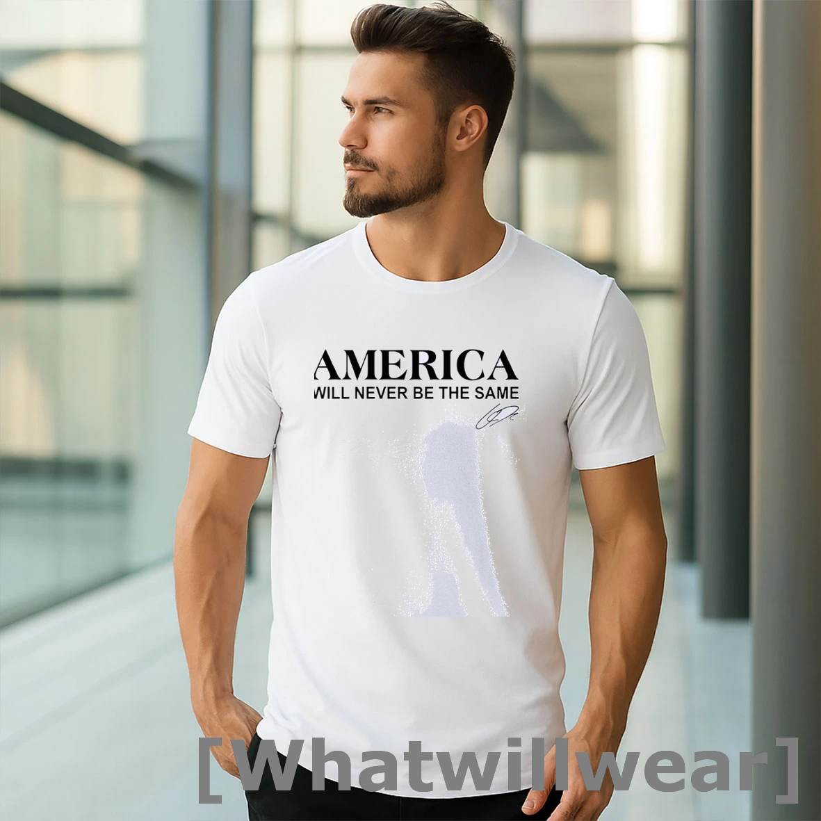 Official Charlie Kirk America Will Never Be The Same Patriotic Quote Classic Mens Tshirts Sweater
