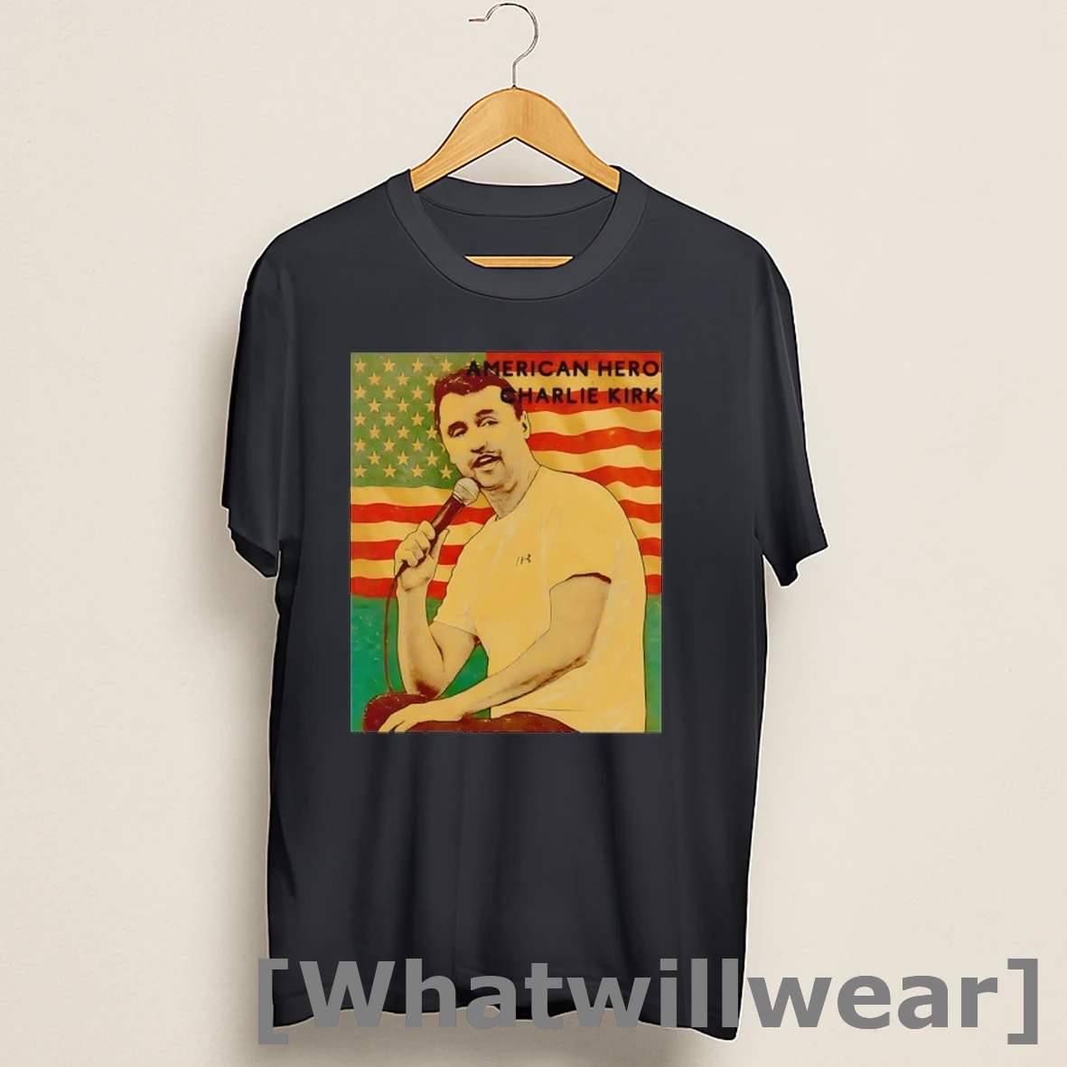 Official Charlie Kirk American Hero Flag Vintage Shirts
