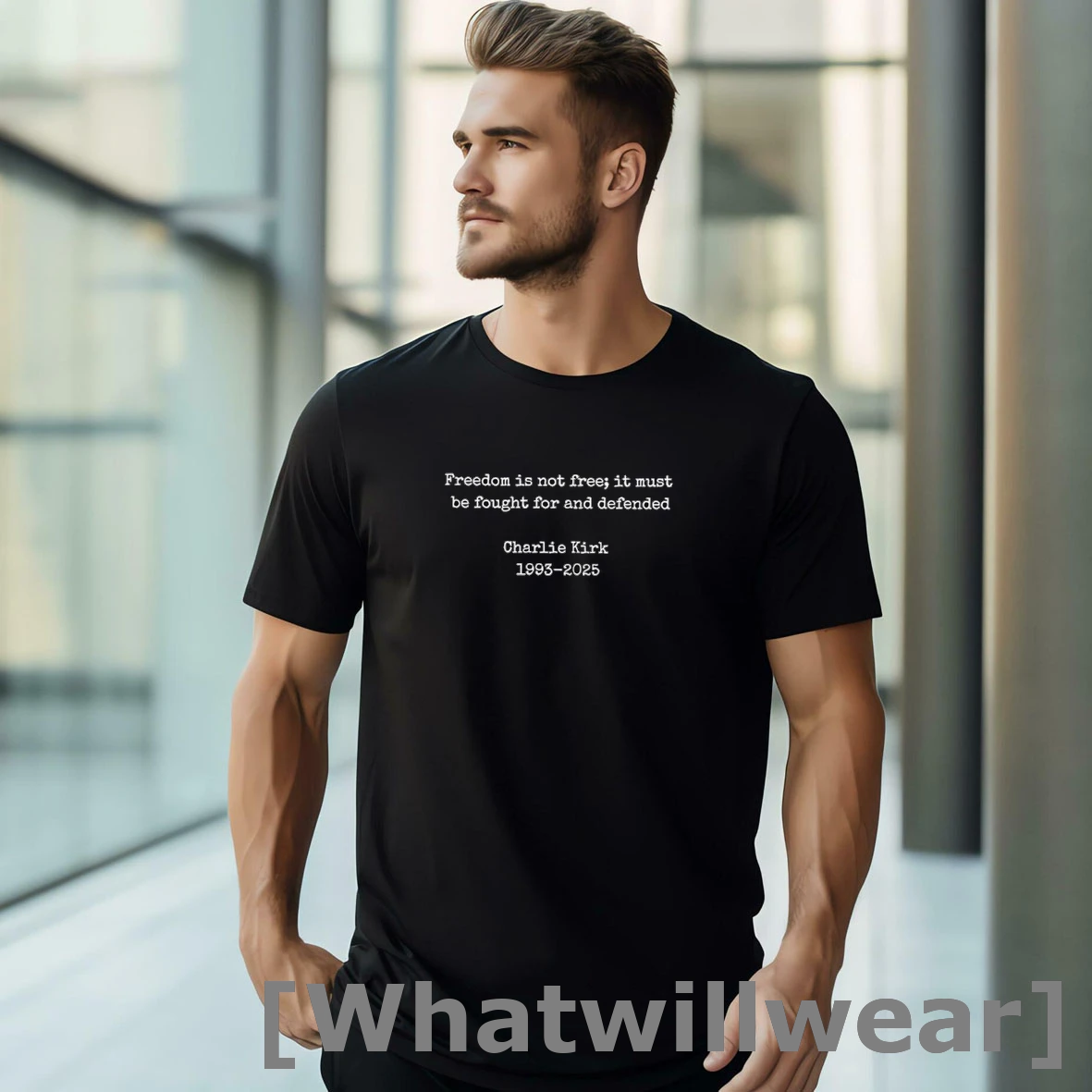 Official Charlie Kirk Freedom 1993 2025 Is Not Free It Must Be Fought For And Defended Tshirts Sweater