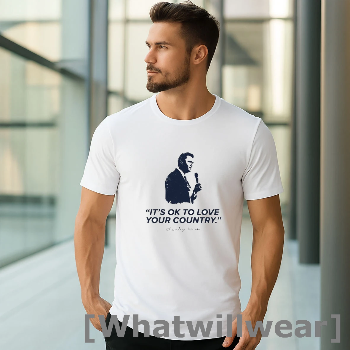 Official Charlie Kirk Its Ok To Love Your Country Shirts