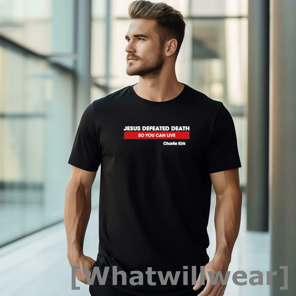 Official Charlie Kirk Jesus Defeated Death Shirts