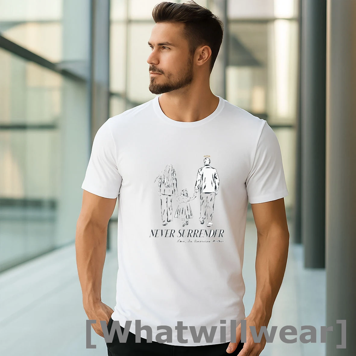 Official Charlie Kirk Never Surrender Family Shirts