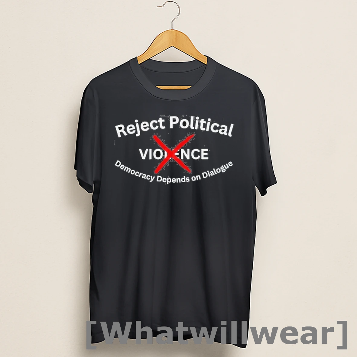 Official Charlie Kirk Reject Political Violence Democracy Depends On Dialogue Shirts