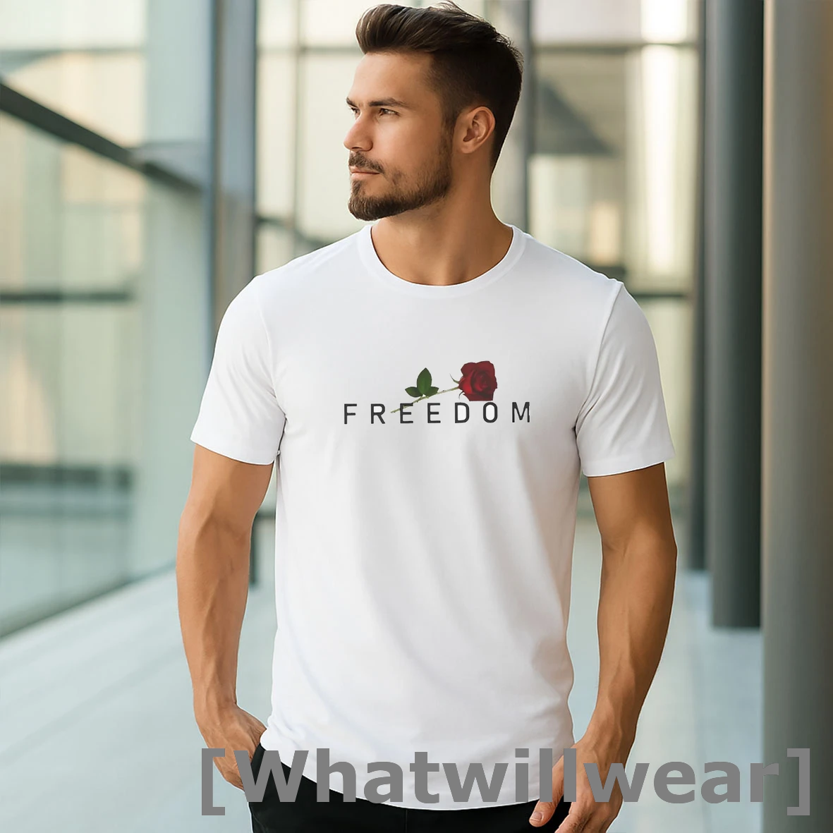 Official Charlie Kirk Freedom Rose Shirts