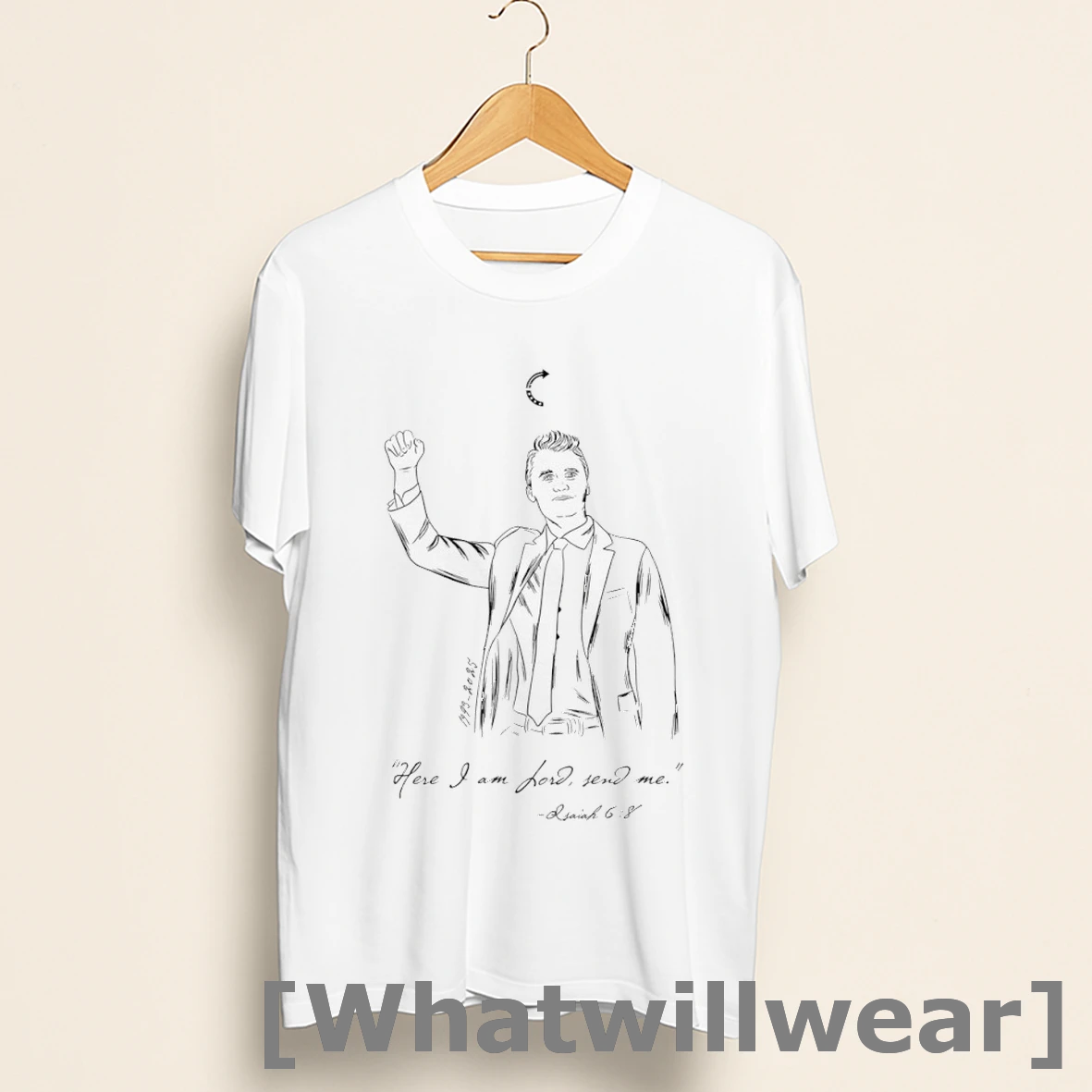 Official Charlie Kirk Here I Am Lord Send Me Shirts