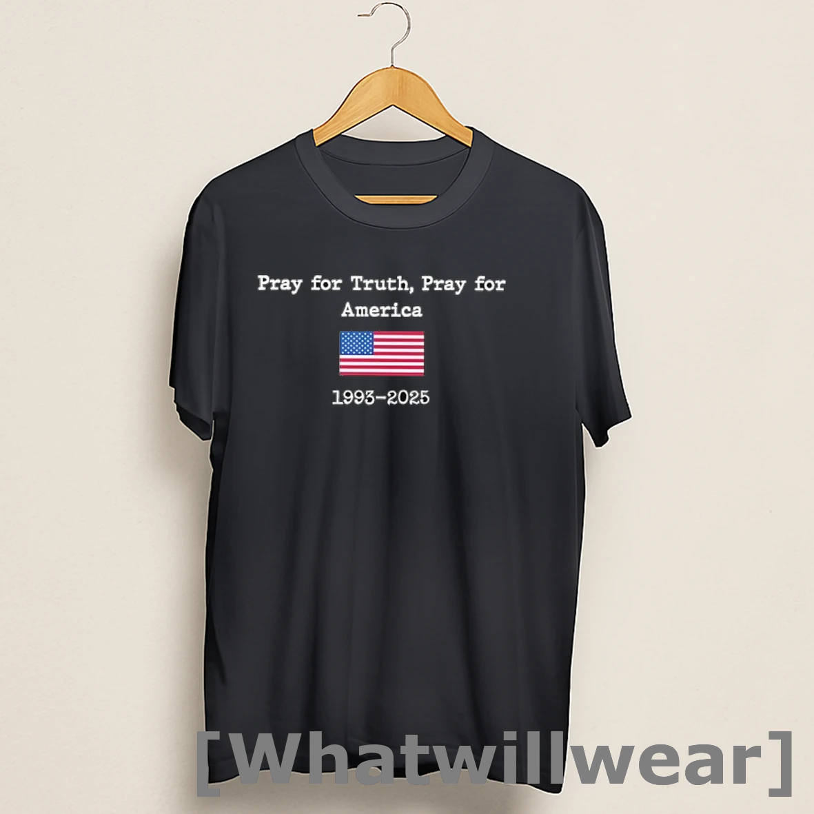 Official Charlie Kirk Pray For Truth Pray For America 1993 2025 Usa Flag Shirts