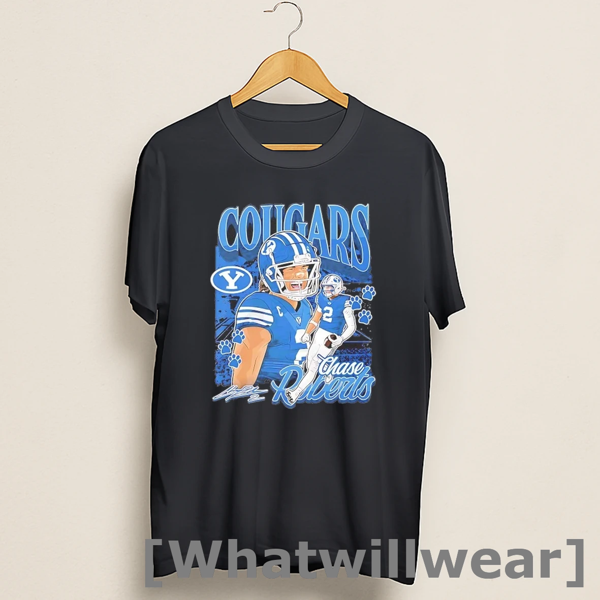 Official Chase Roberts Graphic Brigham Young Cougars Shirts