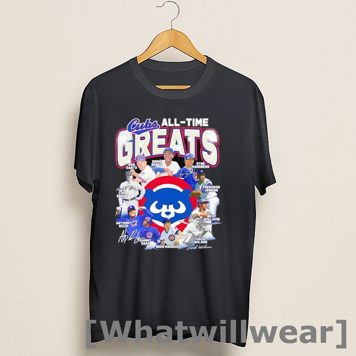 Official Chicago Cubs All Time Greats Legends Signatures Shirts