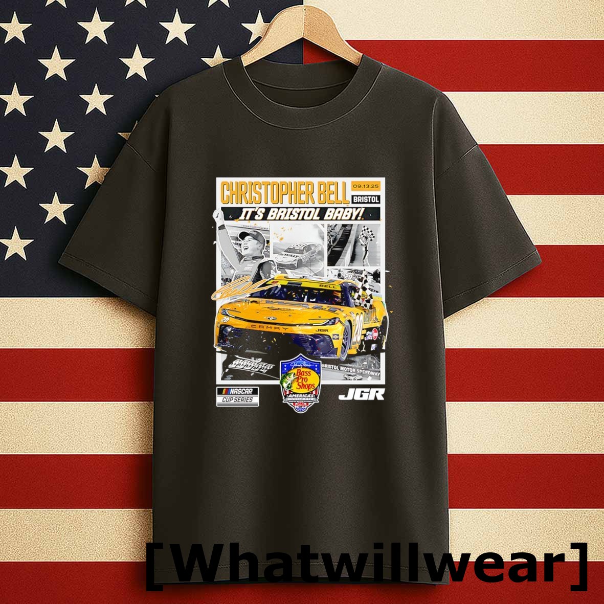 Official Christopher Bell Its Bristol Baby 2025 Night Race Race Winner Tshirts Sweater