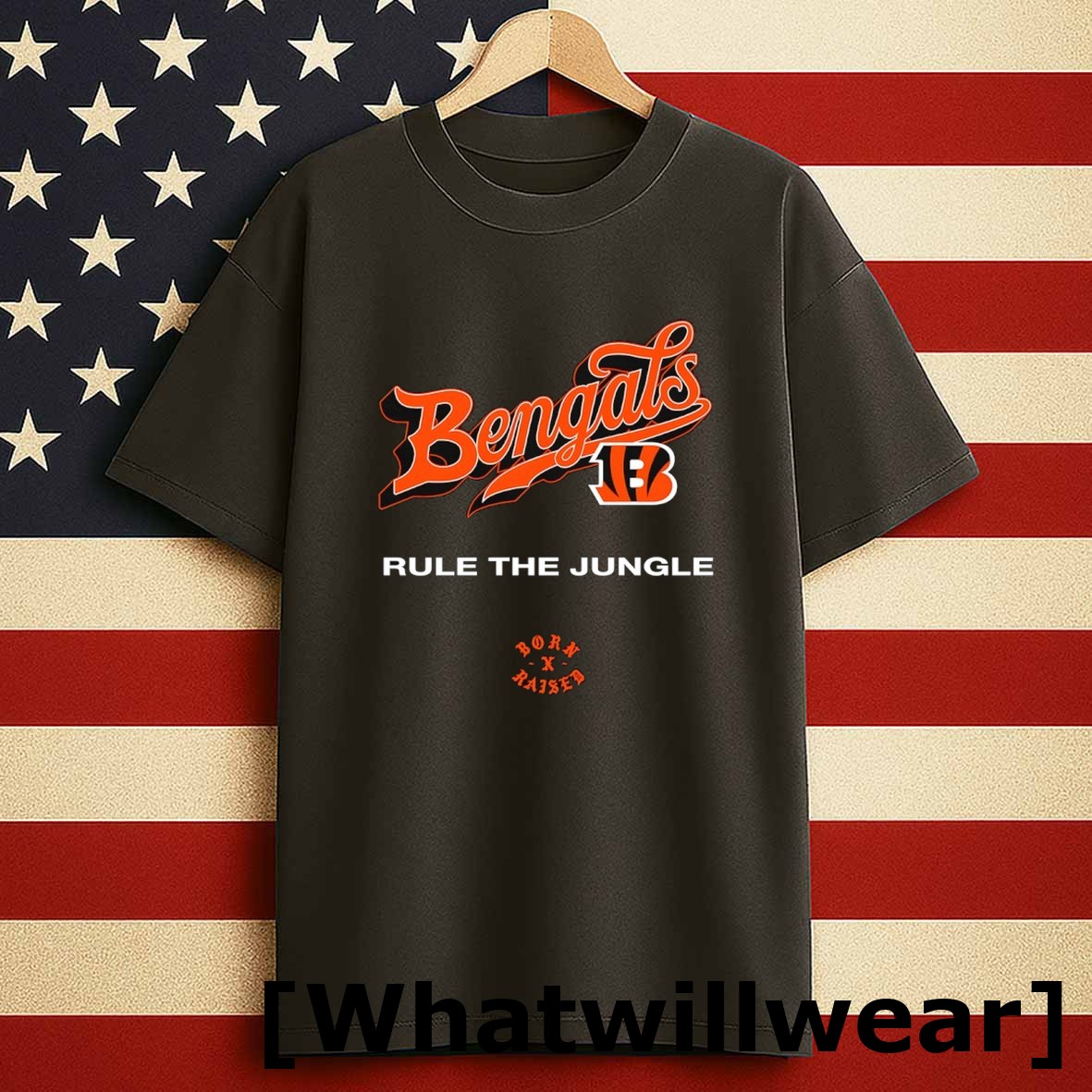Official Cincinnati Bengals Rule The Jungle Script Tshirts Sweater