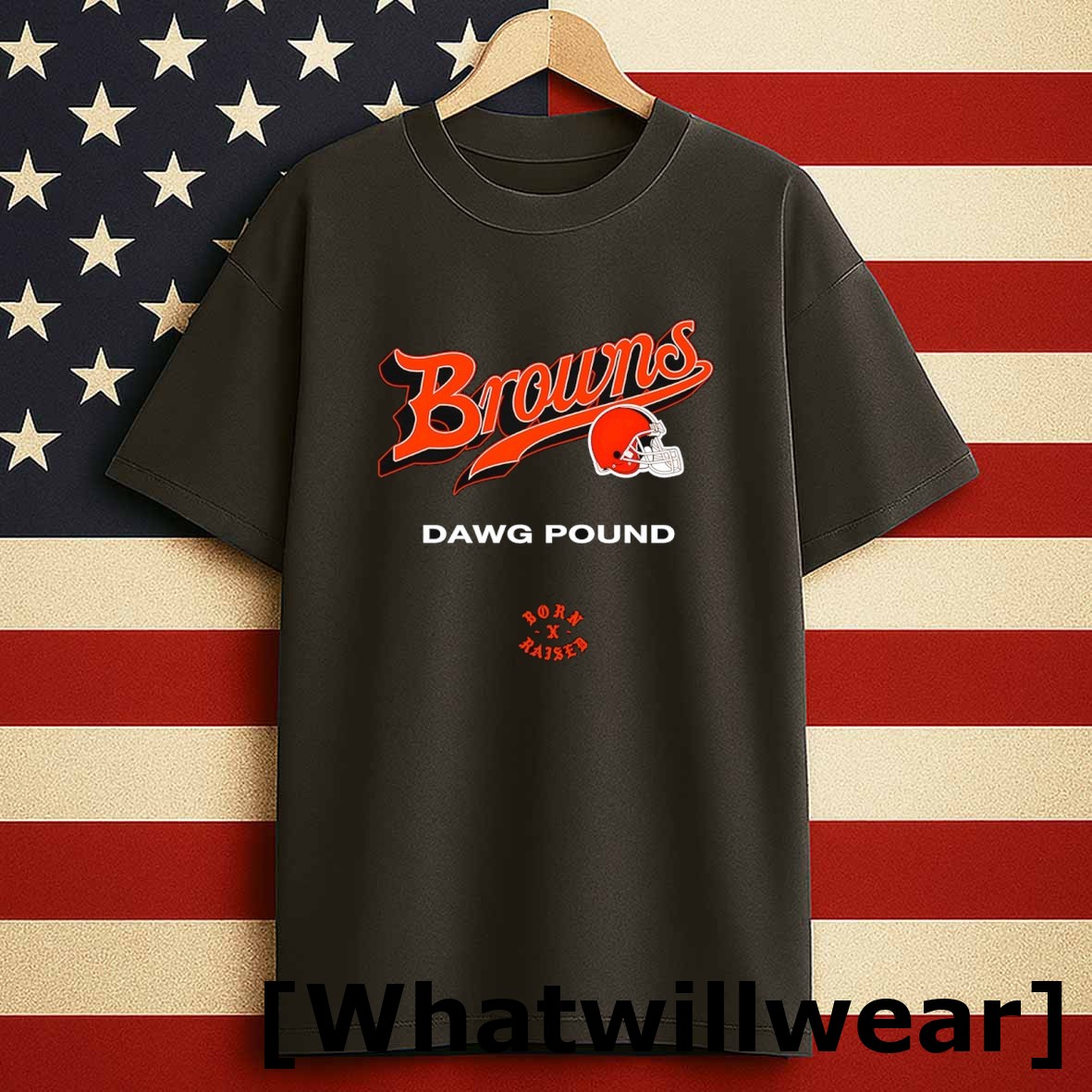Official Cleveland Browns Dawg Pound Script Tshirts Sweater