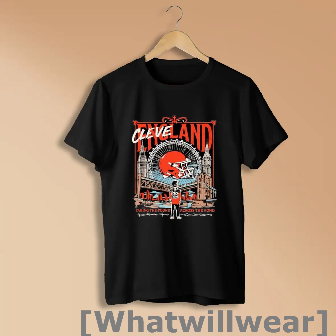 Official Cleveland Taking The Pound Across The Pond Football Helmet Shirts