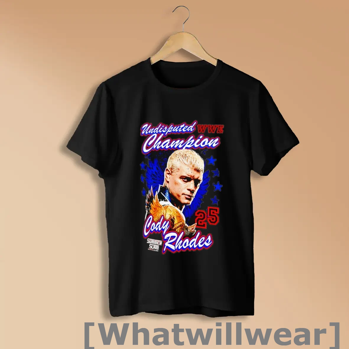 Official Cody Rhodes Summerslam Wwe Undisputed Champion 2025 Shirts