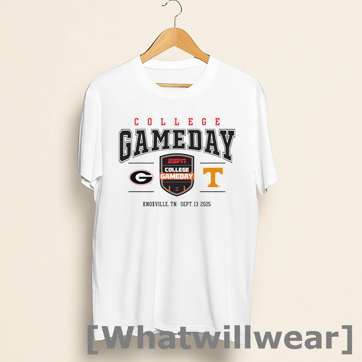 Official College Gameday Georgia Bulldogs Vs Tennessee Volunteers Shirts