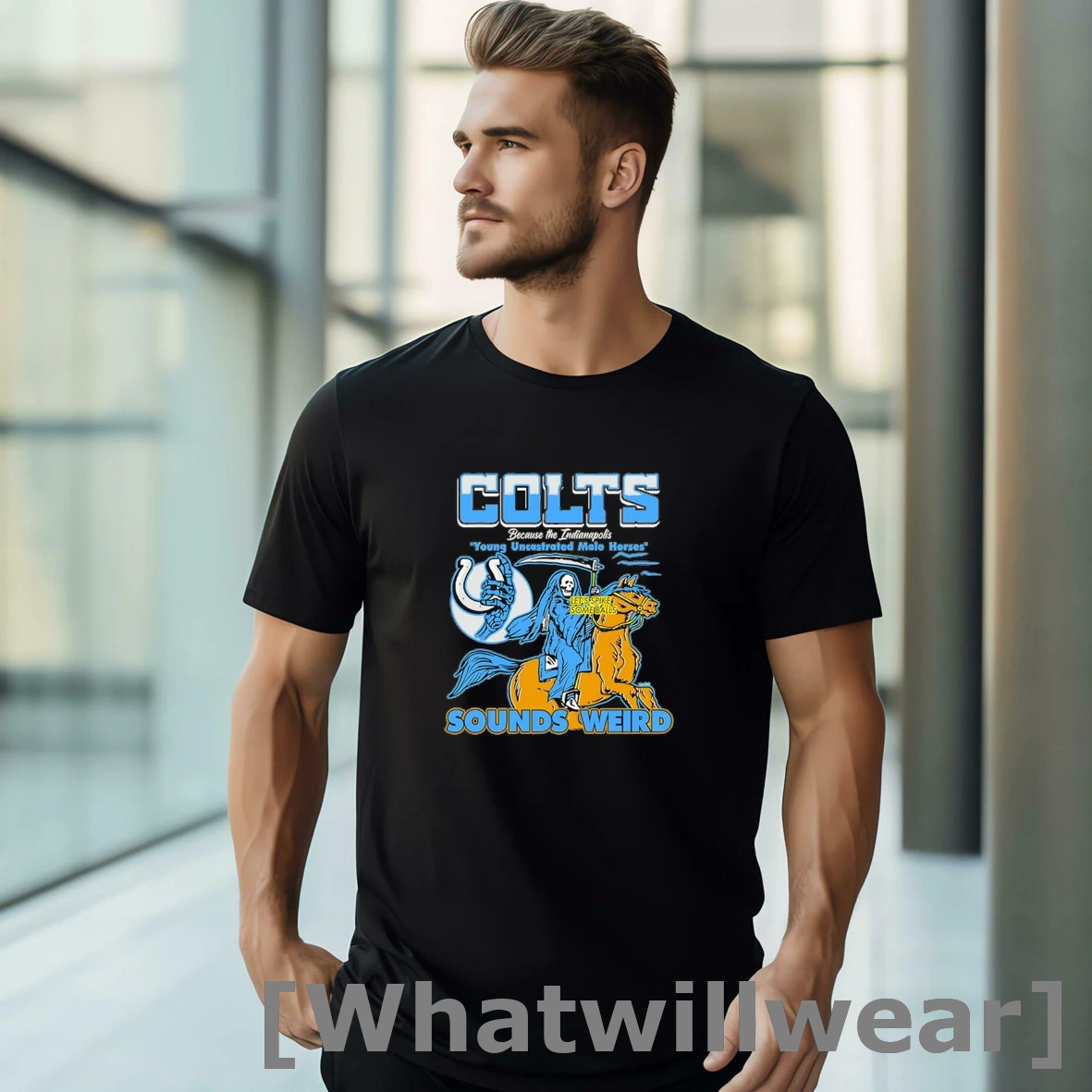 Official Colts Because The Indianapolis Young Uncastrated Male Horses Sounds Weird Tshirts Sweater