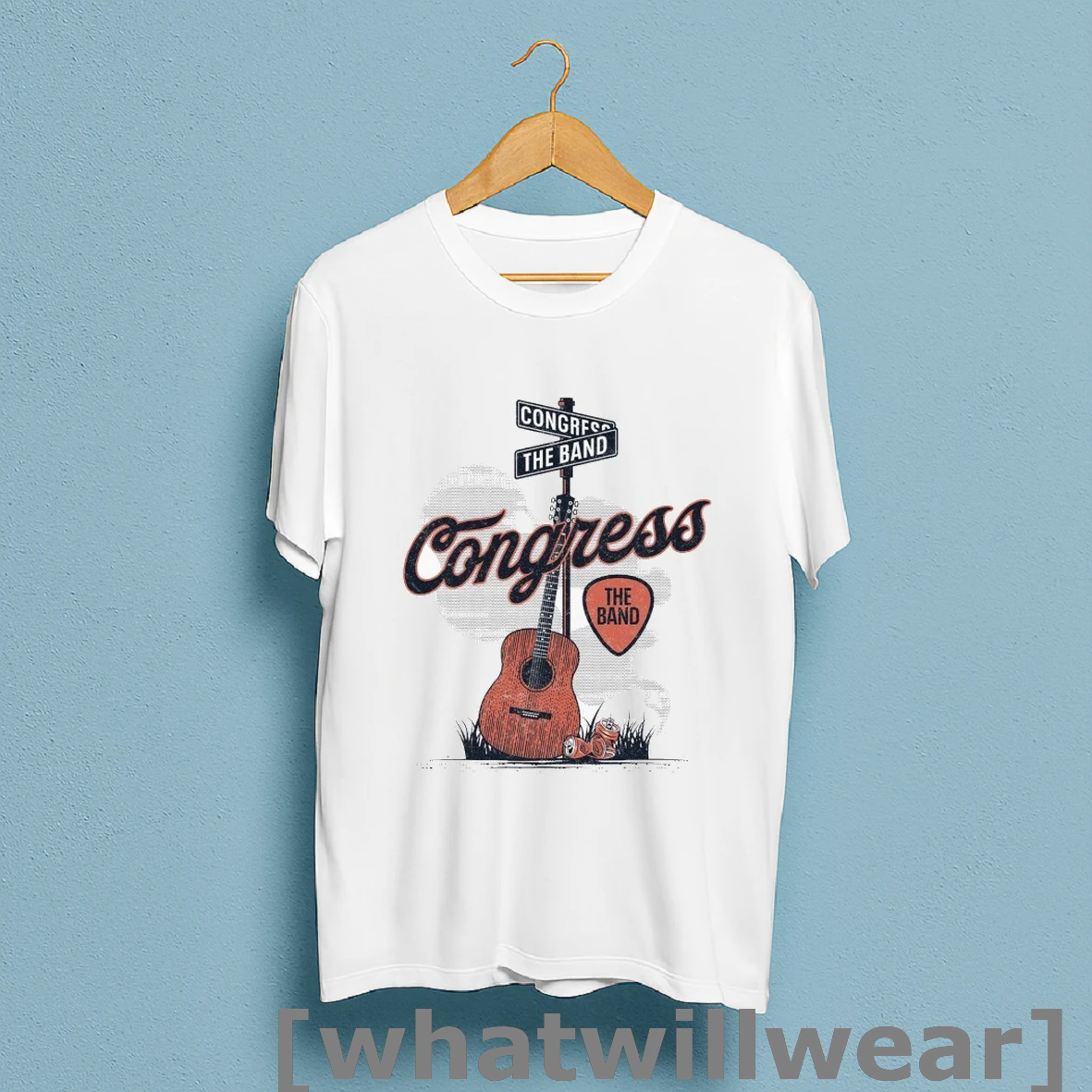 Official Congress The Band Guitar T Shirts Shirt Shirt Sweatshirt