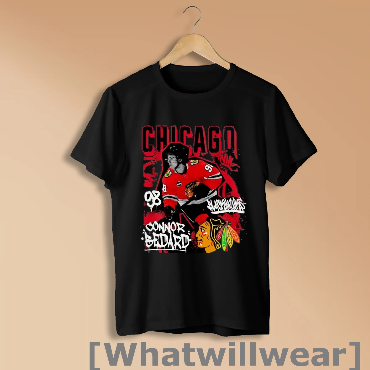 Official Connor Bedard Chicago Blackhawks Nhl Photo Graphic Shirt Sweatshirt