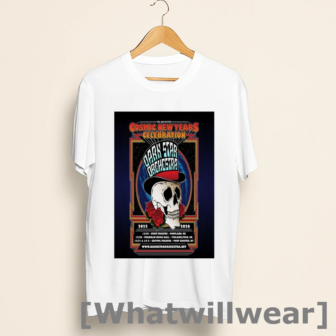 Official Cosmic New Years Celebration Dark Star Orchestra December 29 2025 Portland Me Shirts