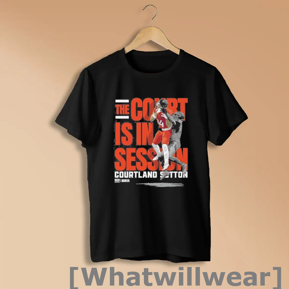 Official Courtland Sutton Denver Broncos In Session Shirts