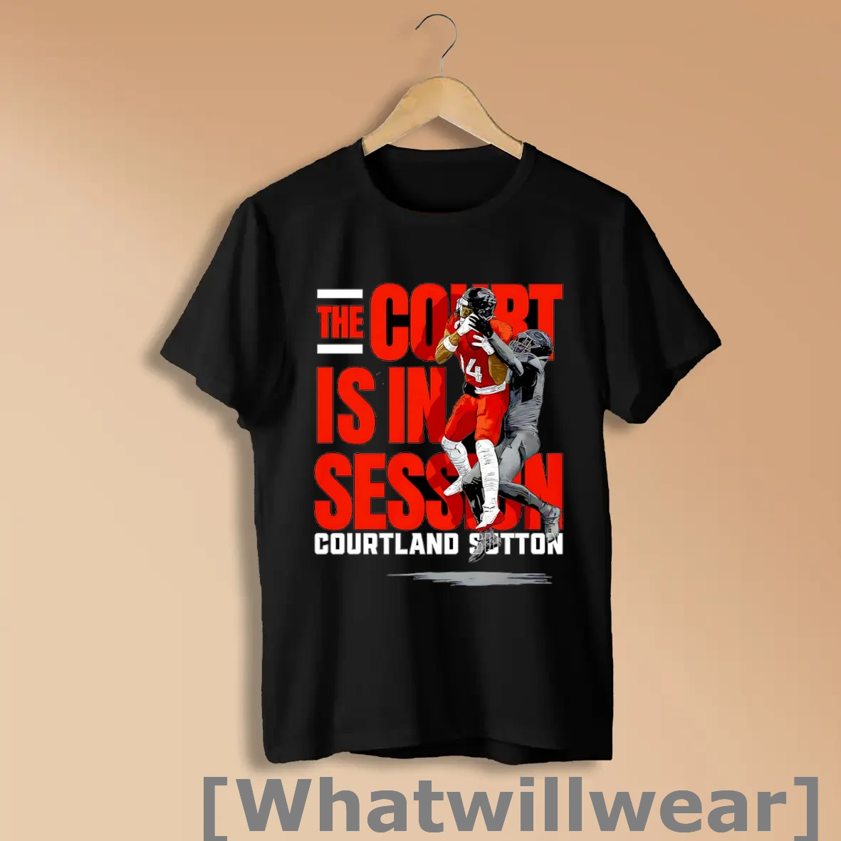 Official Courtland Sutton Denver In Session Denver Broncos Nfl Shirts