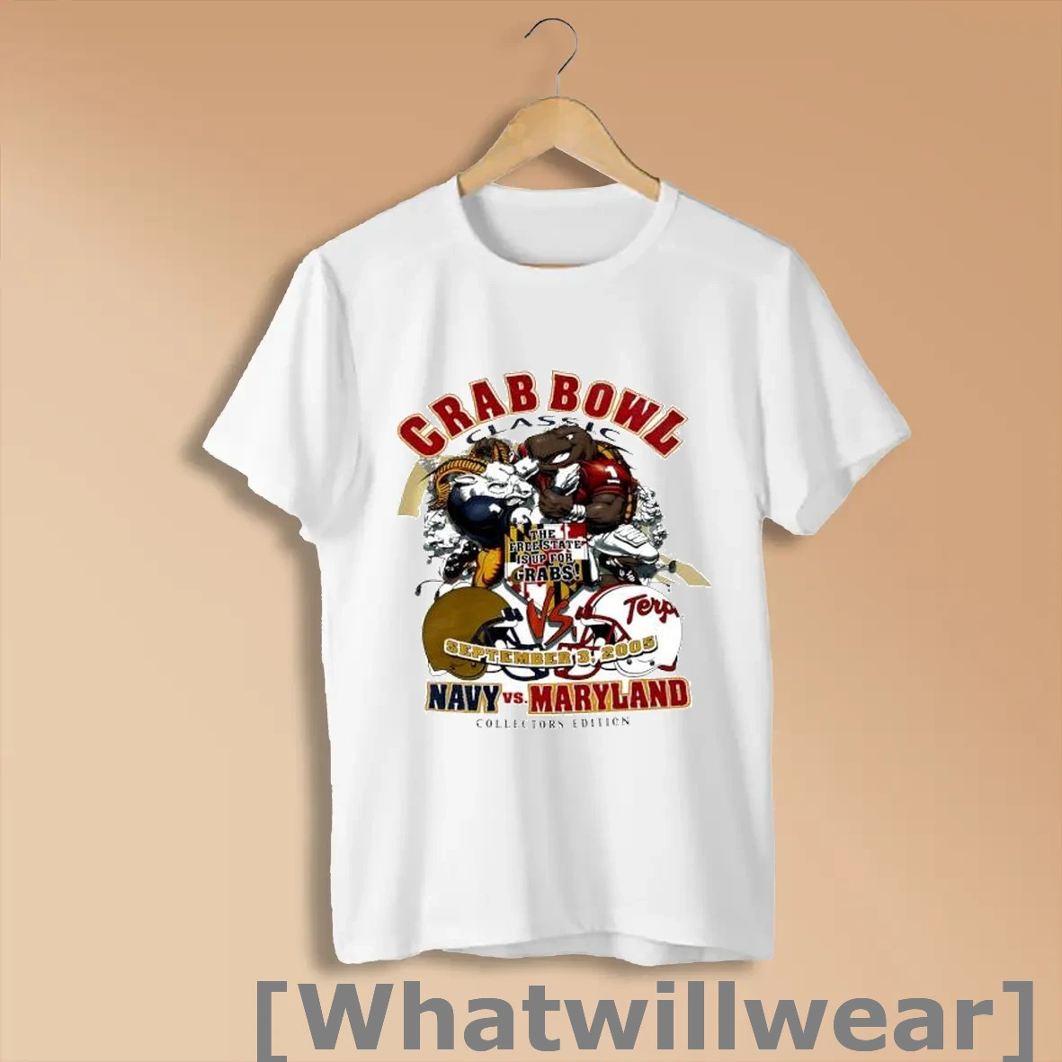 Official Crab Bowl Classic Navy Vs Maryland The Free State Is Up For Grabs Shirts