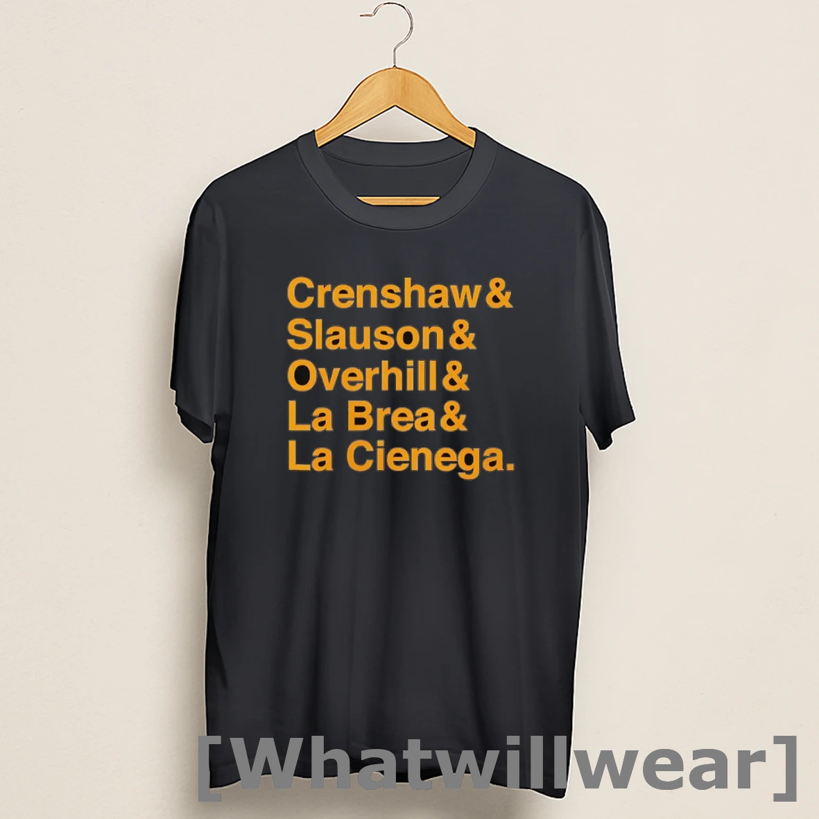 Official Crenshaw And Slauson And Overhill And La Brea And La Cienega Shirts