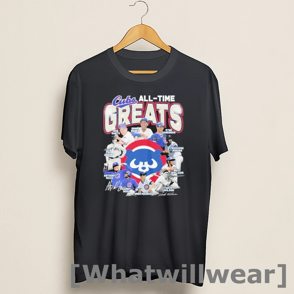 Official Cubs All Time Greats Team Player Signature Shirts